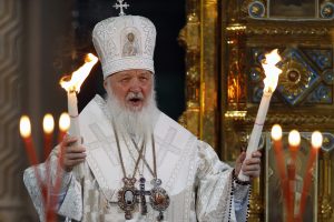 Patriarchas Kirilas per V. Putino inauguraciją parėmė jo karo kursą
